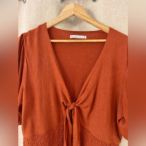 Abercrombie & Fitch Rust Orange Blouse - Picture 3 of 5